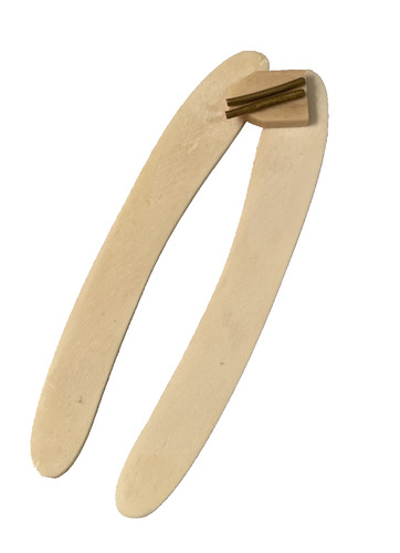 White buffalo horn - white, straight