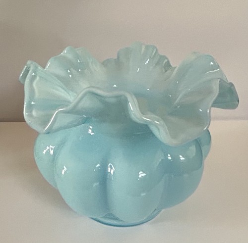 Vintage fenton opalescent blue - vintage,