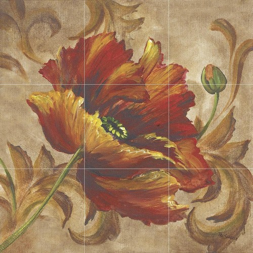 Ceramic backsplash tile mural - backsplash,