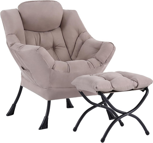 Accent chairs with ottoman - chairs,