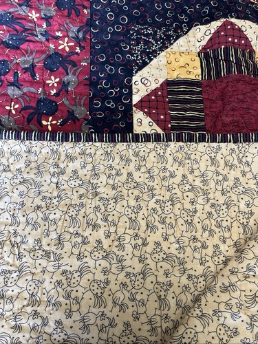 Handmade quilt chicken birds - chicken,