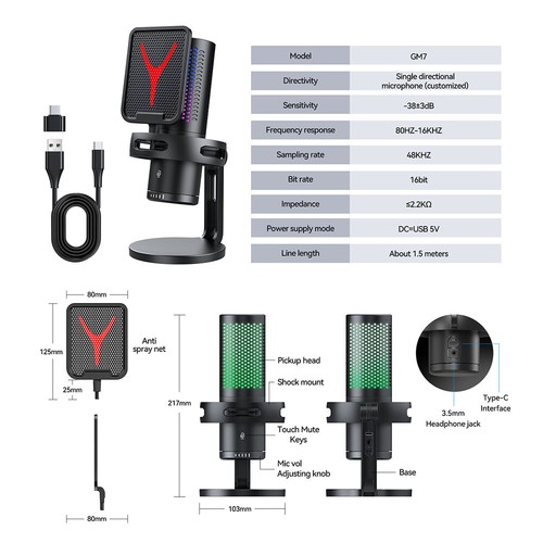Usb condenser microphone - usb,
