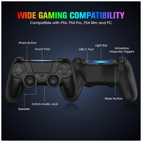 Ps4 wireless controllers - ps4, w/
