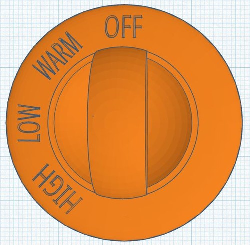 Control temp knob - temp,
