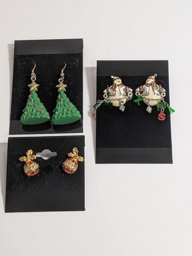 Earrings pierced christmas - earrings,