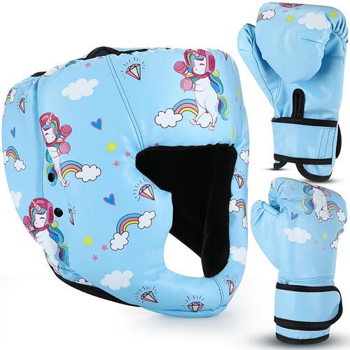Kids boxing headgear gloves - boxing,