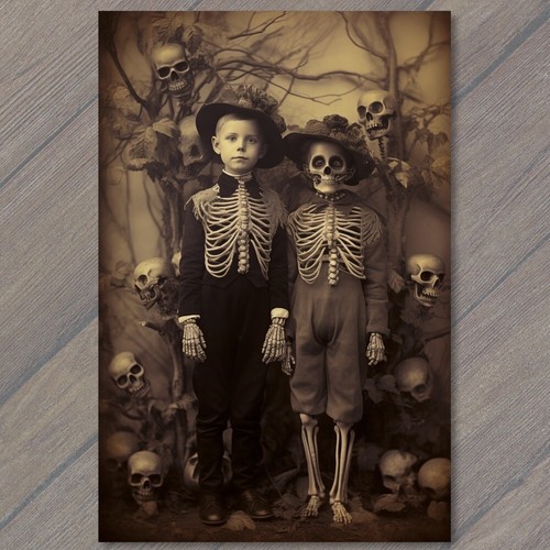 Art print weird - creepy, kids