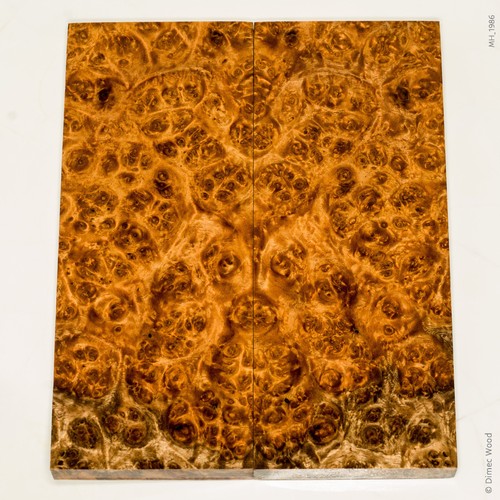 Stabilized golden amboyna burl