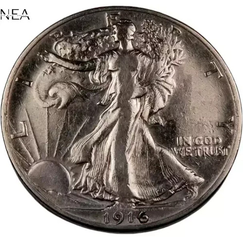 1916 walking liberty half - 1916,