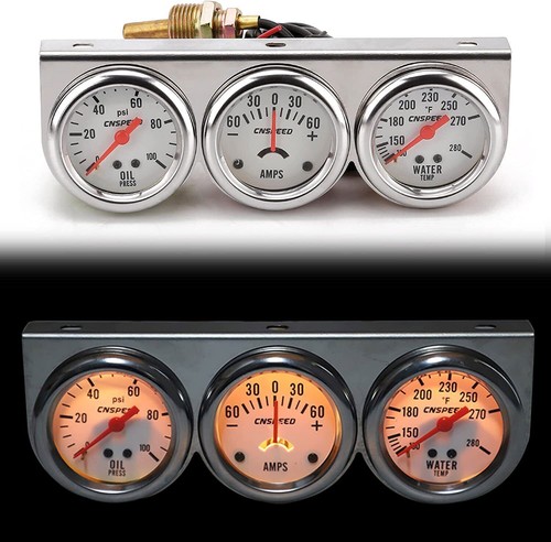 52mm oil pressure amp meter - pressure,