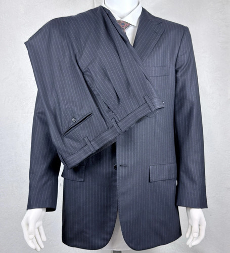 Kiton navy pinstripe suit - kiton, 2