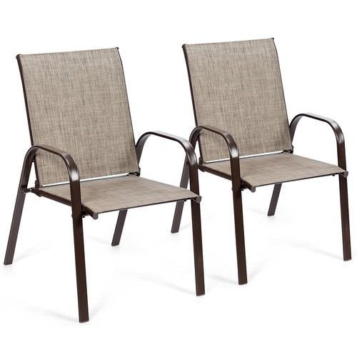 2pcs patio chairs outdoor - 2pcs,