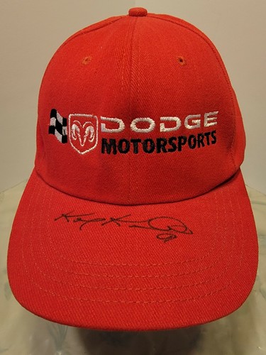 Signed dodge racing hat kasey - hat,
