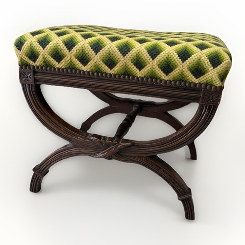 Vintage savonarola stool boho - vintage,