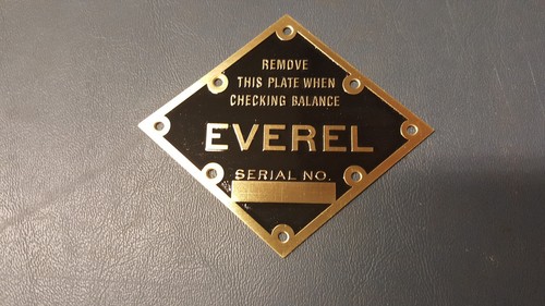 Everel propeller data - everel, plate