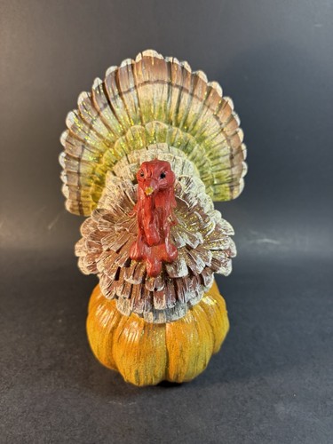 Turkey pumpkin figurine - turkey,