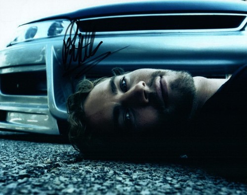 Paul walker autographed 8x10 - walker,