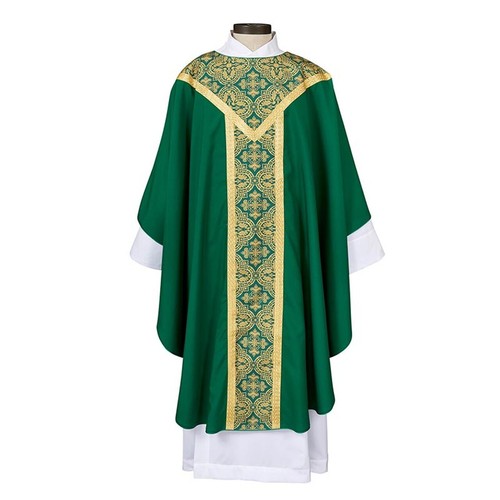 Green chasubles printed - green, chasubles,