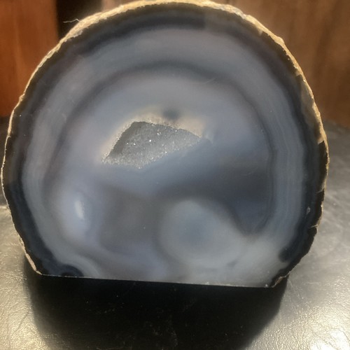 Blue agate geo slice - blue,