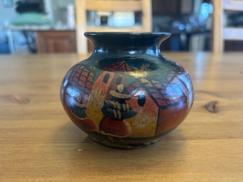 Vintage peruvian hand - peruvian, hand-painted