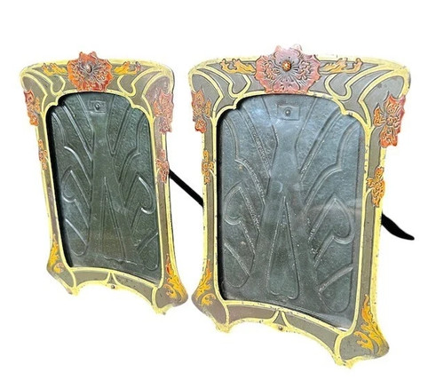 Antique art nouveau - art, pair
