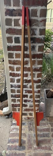 Vintage wooden stilts red - stilts,