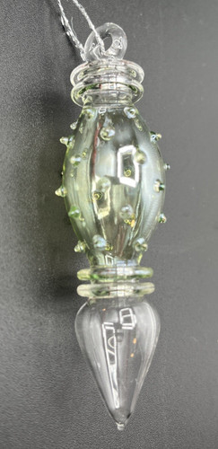 Hand blown clear art - hand,
