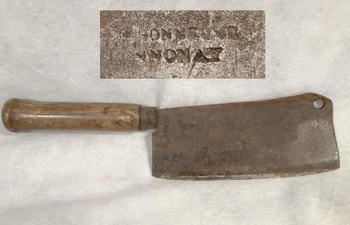 Vintage meat cleaver butcher - meat,