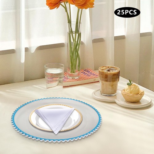 25pcs table charger plates - 25pcs,