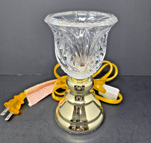 Vintage crystal accent table - crystal,