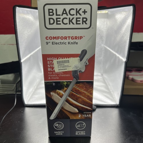 Electric knife black - 9”, +