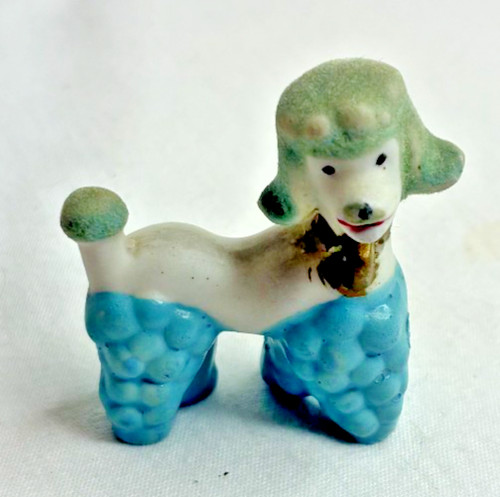 Vtg porcelain french poodle - vtg.,