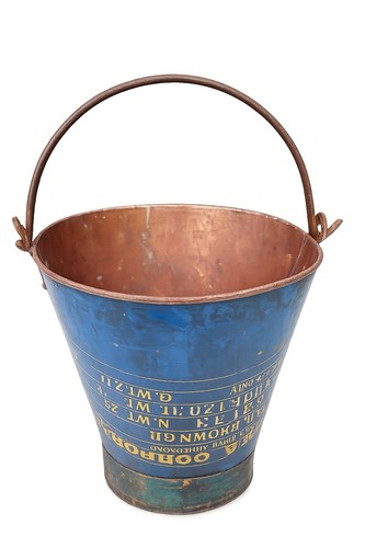 Vintage advertising metal pail - vintage,