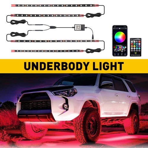 4pc rgb strip led under - rgb,