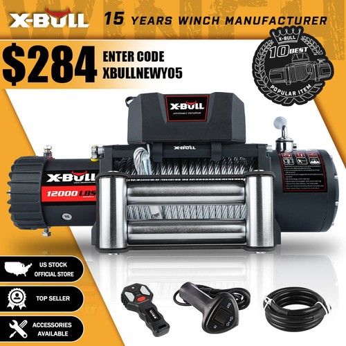 Bull 12k winch electric - winch,