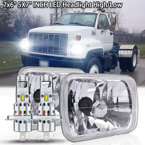 Pair 7x6 inch led - 7x6, headlights