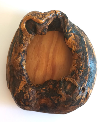 Live edge burl wood picture - live,
