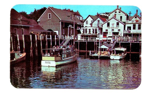 Boothbay maine postcard - boothbay,