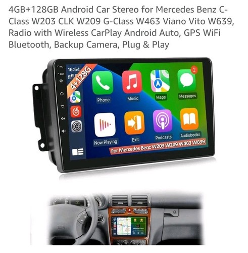 128gb car radio stereo - 4+128gb,