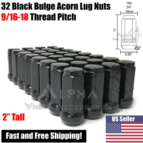 Black bulge acorn lug - acorn,