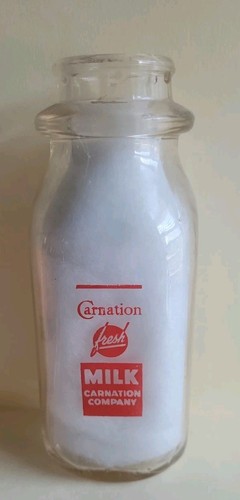 Half pint milk bottle - half,