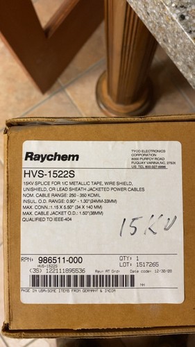 Raychem hvs 1522s 15kv line - 15kv,