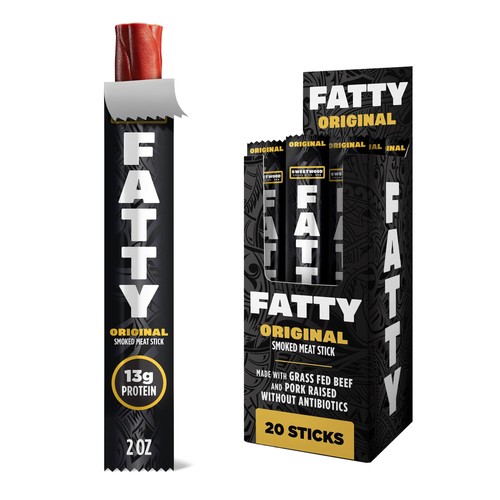 Fatty meat sticks - fatty, made