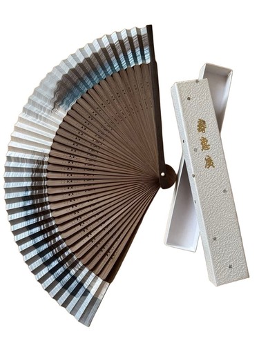 Men folding fan with - fan, box