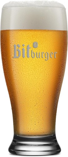 Bitburger beer glass - bitburger,