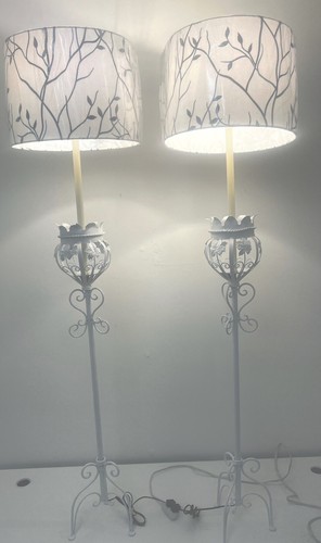 Pair white hand forged - pair,