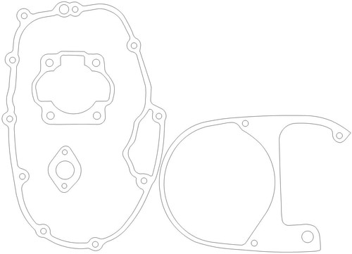 Kawasaki km100 gasket set - km100,