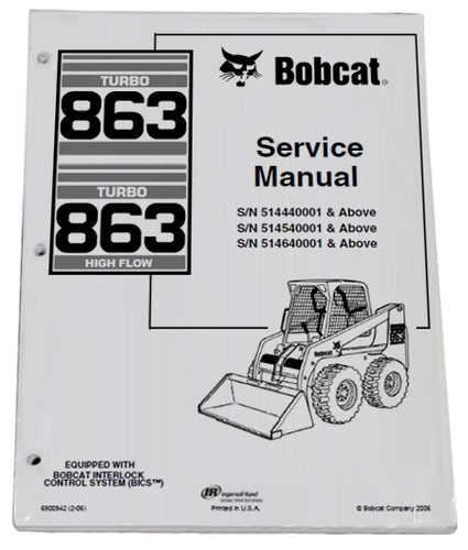 Bobcat 863 skid steer loader - steer,