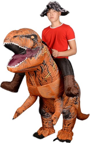 Inflatable costume rex ride - costume,
