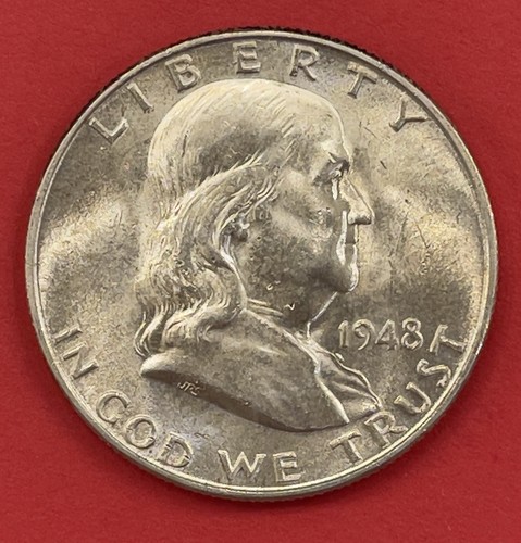 1948 franklin silver half - 1948, d